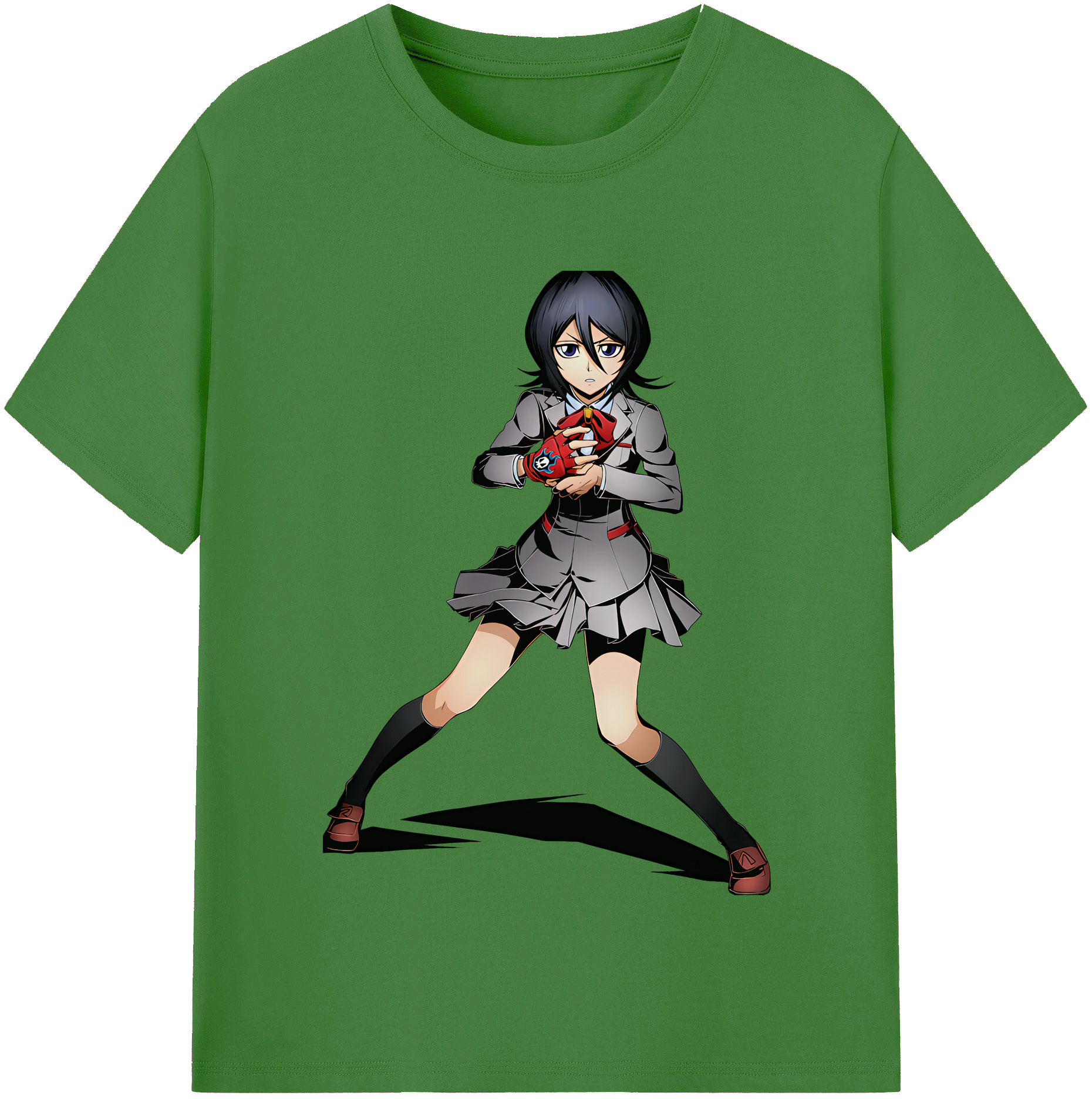 （画像用） ブリーチ 朽木ルキア BLEACH Kuchiki Rukia レディースカジュアルプリントTシャツ（綿100％）
